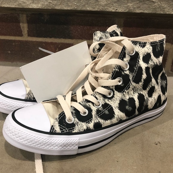 converse cheetah print high tops
